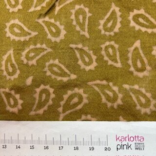 Mashru Silk Golden leaves