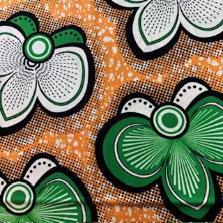 Green Bows (Waxprint)