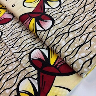 afrikanischer waxprint stoff rot venua