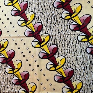 Trumpet Flowers  (Waxprint)