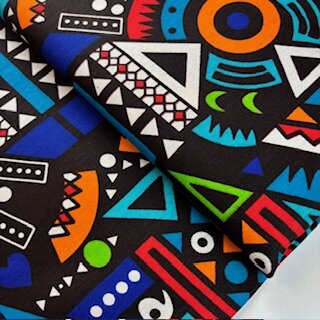 afrikanischer waxprint stoff rot venua