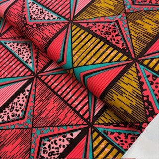 afrikanischer waxprint stoff rot venua