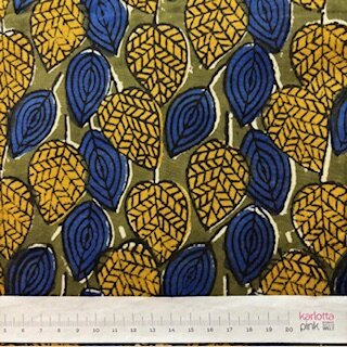 Blockprint Autumn leaves