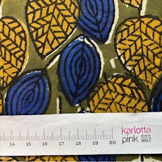 Blockprint Autumn leaves