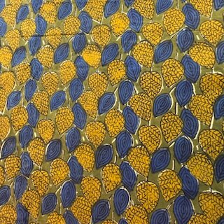 Blockprint Autumn leaves