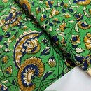 indischer blockprint baumwollstoff indigo