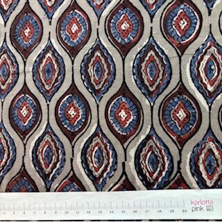 Blockprint Indian round Mompel