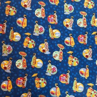 Japanese Women on blue