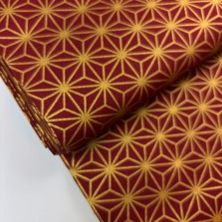 japanischer Stoff Asanoha blau