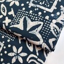 indischer blockprint baumwollstoff indigo