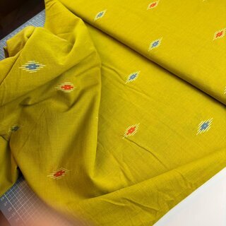 Indischer Jacquard Colored drops on lemon