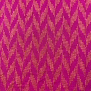 Indischer Jacquardstoff Zigzag pink orang
