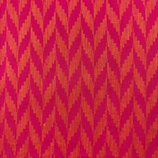 Indischer Jacquardstoff Zigzag pink orang