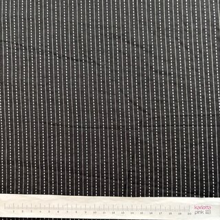 Indischer Jacquardstoff Stitched stripes on black