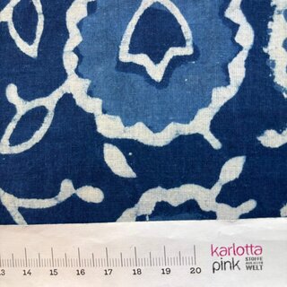 Blockprint INDIGO Flower