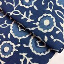 indischer blockprint baumwollstoff indigo