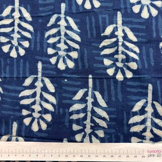 Blockprint INDIGO Leaves