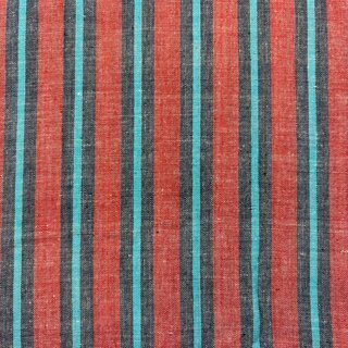 Handloom Stripes red turquoise
