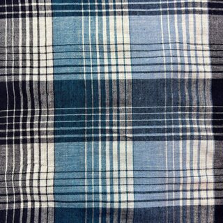 Handloom Karo blue white black