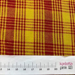 Handloom Karo red yellow