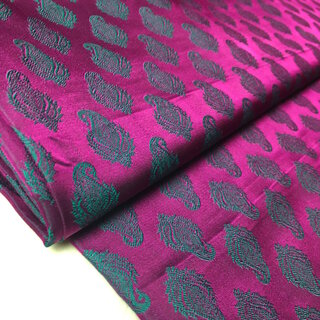 orientalischer Brokatstoff Seidenstoff Paisely violett grün