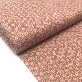 japanischer Stoff Asanoha rosa